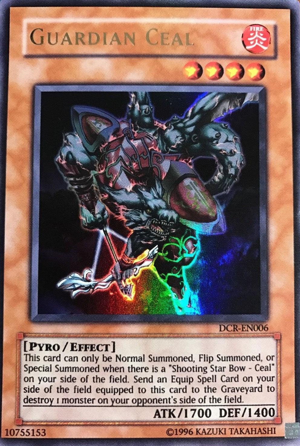 Dark Crisis, Effect Monster, Fire, Pyro, Ultra Rare, Unlimited Guardian Ceal [DCR-EN006] Ultra Rare - Trading Card World