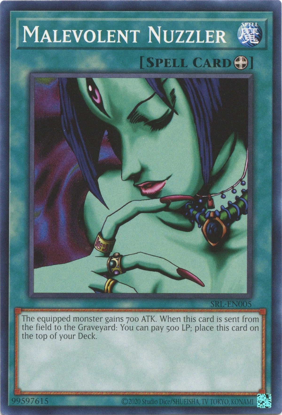 Common, Normal Spell, Spell, Spell Ruler (25th Anniversary Edition), Unlimited Malevolent Nuzzler (25th Anniversary) [SRL-EN005] Common - Trading Card World