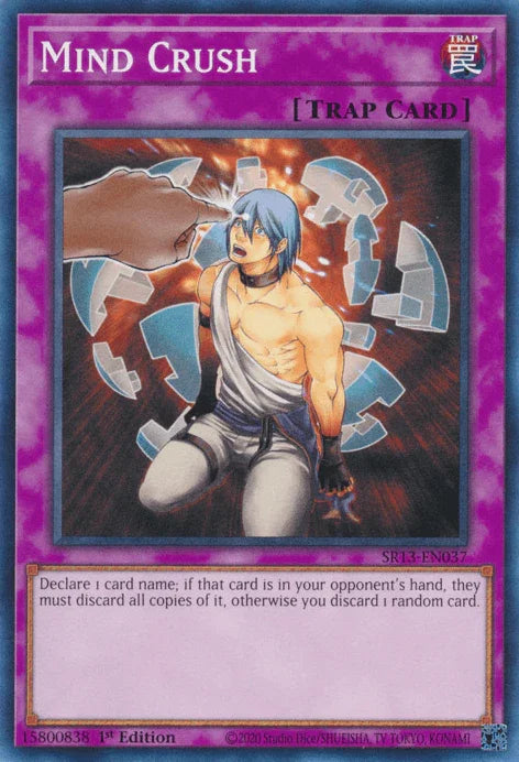 1st Edition, Common, Normal Trap, Structure Deck: Dark World, Trap Mind Crush [SR13-EN037] Common - Trading Card World