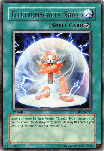 1st Edition, Continuous Spell, Rare, Spell, The Shining Darkness, Unlimited Electromagnetic Shield [TSHD-EN055] Rare - Trading Card World