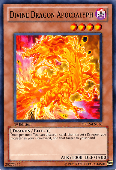 1st Edition, Common, Dark, Dragon, Effect Monster, Order of Chaos, Unlimited Divine Dragon Apocralyph [ORCS-EN036] Common - Trading Card World