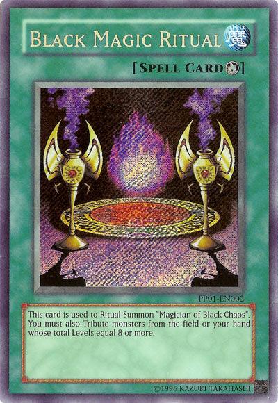 Premium Pack 1, Ritual Spell, Secret Rare, Spell, Unlimited Black Magic Ritual [PP01-EN002] Secret Rare - Trading Card World
