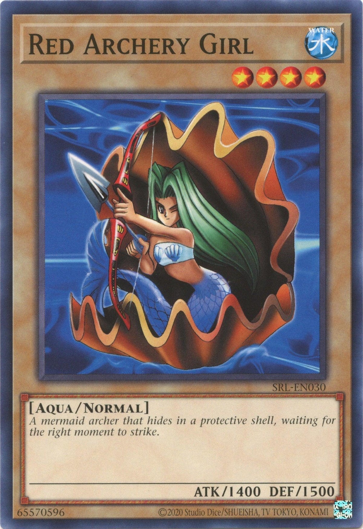 Aqua, Common, Normal Monster, Spell Ruler (25th Anniversary Edition), Unlimited, Water Red Archery Girl (25th Anniversary) [SRL-EN030] Common - Trading Card World