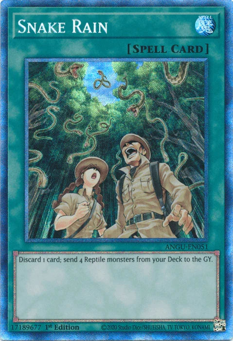 1st Edition, Ancient Guardians, Collector's Rare, Normal Spell, Spell Snake Rain (Collector's Rare) [ANGU-EN051] Collector's Rare - Trading Card World