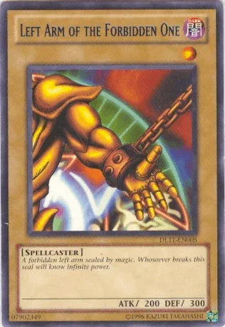 Dark, Duelist League Promo, Normal Monster, Rare, Spellcaster, Unlimited Left Arm of the Forbidden One (Blue) [DL11-EN005] Rare - Trading Card World