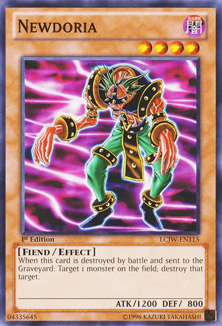 1st Edition, Common, Dark, Effect Monster, Fiend, Legendary Collection 4: Joey's World Newdoria [LCJW-EN115] Common - Trading Card World