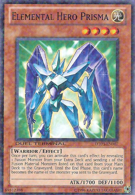 Common, Duel Terminal 3, Effect Monster, Light, Limited, Warrior Elemental Hero Prisma [DT03-EN007] Common - Trading Card World