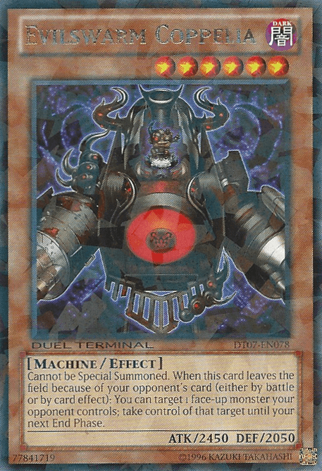 Dark, Duel Terminal 7, Effect Monster, Limited, Machine, Rare Evilswarm Coppelia [DT07-EN078] Rare - Trading Card World
