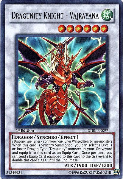 1st Edition, Dragon, Starstrike Blast, Super Rare, Synchro/Effect Monster, Wind Dragunity Knight - Vajrayana [STBL-EN097] Super Rare - Trading Card World