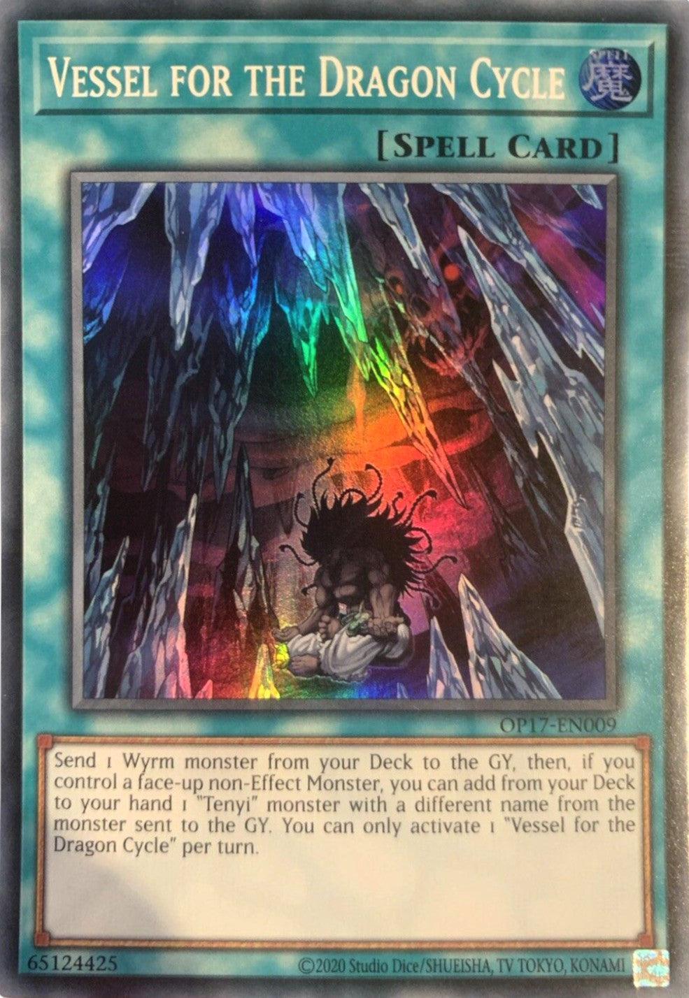 Normal Spell, OTS Tournament Pack 17, Spell, Super Rare, Unlimited Vessel for the Dragon Cycle [OP17-EN009] Super Rare - Trading Card World
