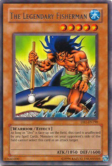 Dark Beginning 1, Effect Monster, Rare, Unlimited, Warrior, Water The Legendary Fisherman [DB1-EN190] Rare - Trading Card World