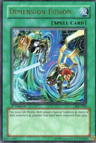 1st Edition, Invasion of Chaos, Normal Spell, Spell, Ultra Rare, Unlimited Dimension Fusion [IOC-094] Ultra Rare - Trading Card World