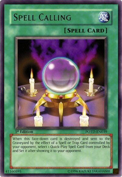 1st Edition, Normal Spell, Power of the Duelist, Rare, Spell, Unlimited Spell Calling [POTD-EN039] Rare - Trading Card World
