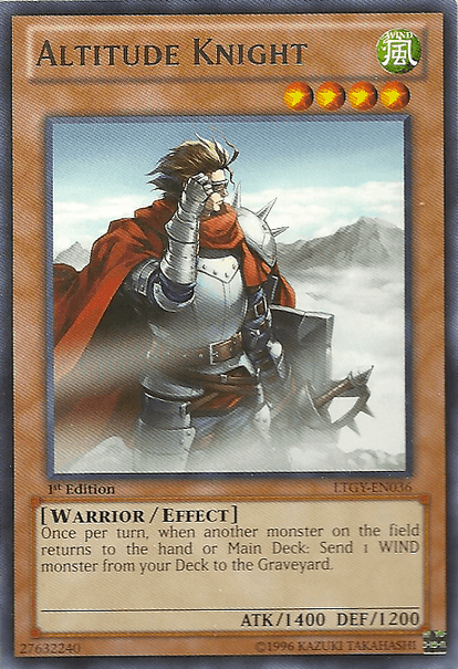 1st Edition, Effect Monster, Lord of the Tachyon Galaxy, Rare, Unlimited, Warrior, Wind Altitude Knight [LTGY-EN036] Rare - Trading Card World