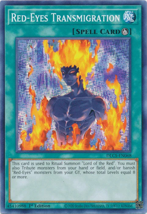 1st Edition, Common, Dragons of Legend: The Complete Series, Ritual Spell, Spell Red-Eyes Transmigration [DLCS-EN068] Common - Trading Card World