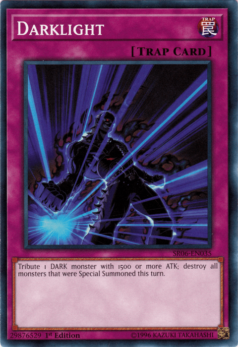 1st Edition, Common, Normal Trap, Structure Deck: Lair of Darkness, Trap Darklight [SR06-EN035] Common - Trading Card World