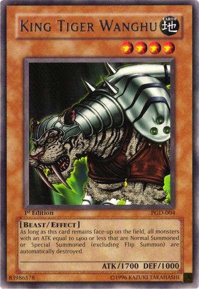 1st Edition, Beast, Earth, Effect Monster, Pharaonic Guardian, Rare, Unlimited King Tiger Wanghu [PGD-004] Rare - Trading Card World