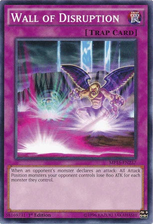1st Edition, 2015 Mega-Tins Mega Pack, Common, Normal Trap, Trap Wall of Disruption [MP15-EN237] Common - Trading Card World