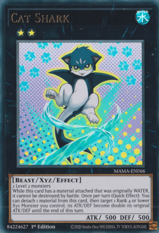1st Edition, Beast, Magnificent Mavens, Ultra Rare, Water, Xyz/Effect Monster Cat Shark [MAMA-EN066] Ultra Rare - Trading Card World