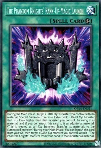Common, OTS Tournament Pack 14, Quick Play Spell, Spell, Unlimited The Phantom Knights' Rank-Up-Magic Launch [OP14-EN021] Common - Trading Card World