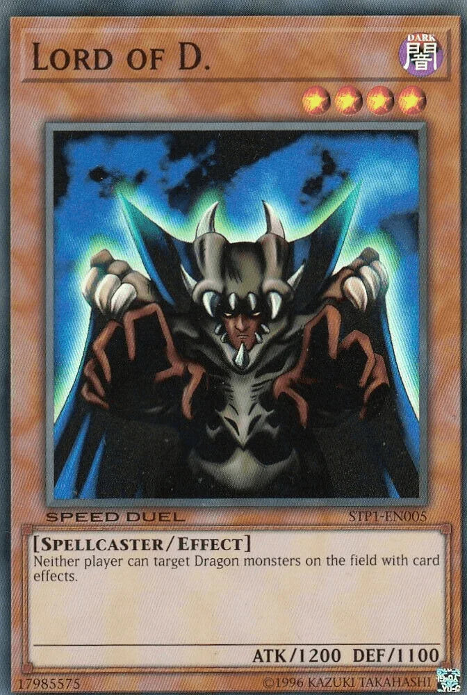 Dark, Effect Monster, Speed Duel: Tournament Pack 1, Spellcaster, Super Rare, Unlimited Lord of D. [STP1-EN005] Super Rare - Trading Card World