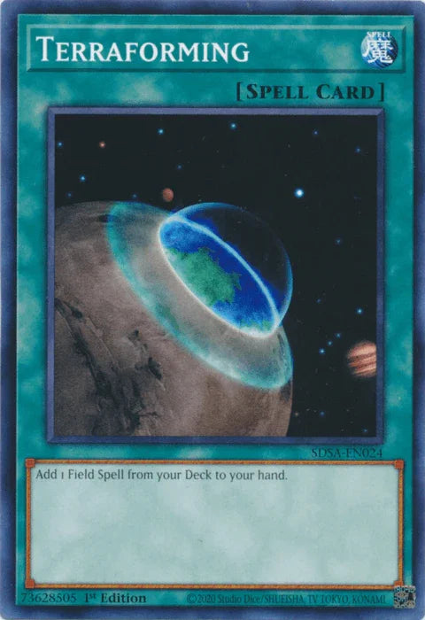1st Edition, Common, Normal Spell, Spell, Structure Deck: Sacred Beasts Terraforming [SDSA-EN024] Common - Trading Card World