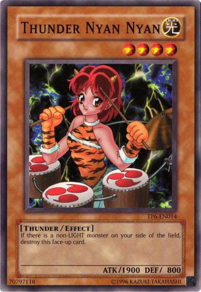 Common, Effect Monster, Light, Thunder, Tournament Pack 6, Unlimited Thunder Nyan Nyan [TP6-EN014] Common - Trading Card World