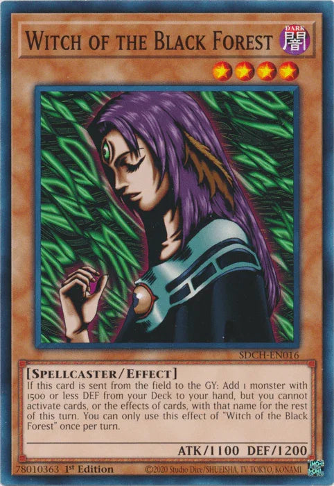 1st Edition, Common, Dark, Effect Monster, Spellcaster, Structure Deck: Spirit Charmers Witch of the Black Forest [SDCH-EN016] Common - Trading Card World