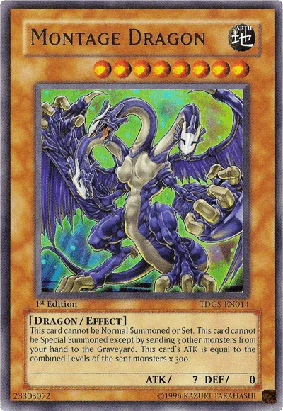 1st Edition, Dragon, Earth, Effect Monster, The Duelist Genesis, Ultra Rare, Unlimited Montage Dragon [TDGS-EN014] Ultra Rare - Trading Card World