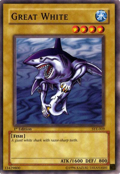 1st Edition, Common, Fish, Normal Monster, Starter Deck: Yugi Evolution, Unlimited, Water Great White [SYE-009] Common - Trading Card World