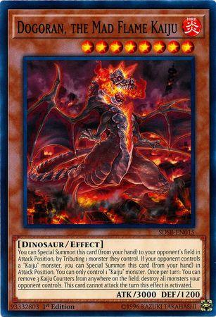 1st Edition, Common, Dinosaur, Effect Monster, Fire, Structure Deck: Soulburner Dogoran, the Mad Flame Kaiju [SDSB-EN015] Common - Trading Card World