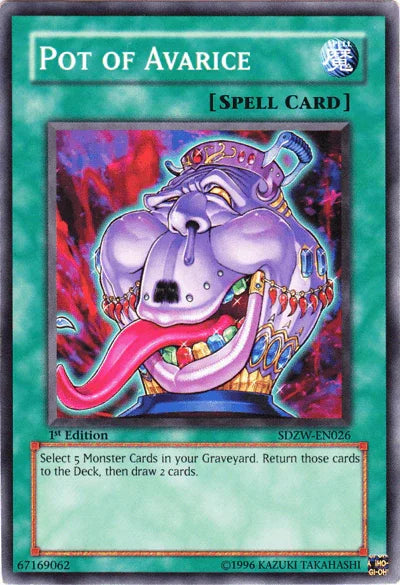 1st Edition, Common, Normal Spell, Spell, Structure Deck: Zombie World Pot of Avarice [SDZW-EN026] Common - Trading Card World