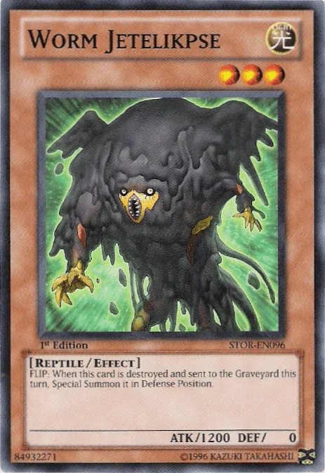 1st Edition, Common, Effect Monster, Light, Reptile, Storm of Ragnarok, Unlimited Worm Jetelikpse [STOR-EN096] Common - Trading Card World