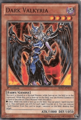 1st Edition, Battle Pack: Epic Dawn, Dark, Effect Monster, Fairy, Starfoil Rare, Unlimited Dark Valkyria [BP01-EN152] Starfoil Rare - Trading Card World