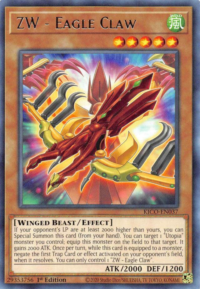 1st Edition, Effect monster, King's Court, Rare, Wind, Winged Beast ZW - Eagle Claw [KICO-EN037] Rare - Trading Card World