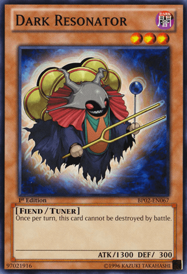 1st Edition, Battle Pack 2: War of the Giants, Dark, Fiend, Mosaic Rare, Tuner Monster, Unlimited Dark Resonator [BP02-EN067] Mosaic Rare - Trading Card World