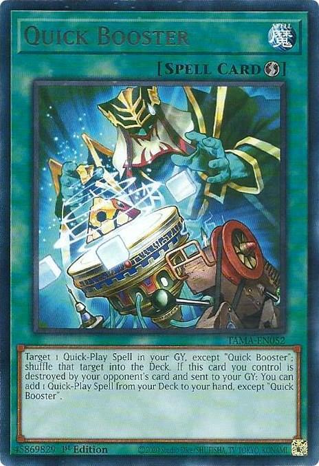 1st Edition, Quick-Play Spell, Rare, Spell, Tactical Masters Quick Booster [TAMA-EN052] Rare - Trading Card World