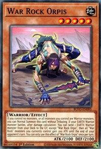 1st Edition, Blazing Vortex, Common, Earth, Effect Monster, Warrior War Rock Orpis [BLVO-EN095] Common - Trading Card World