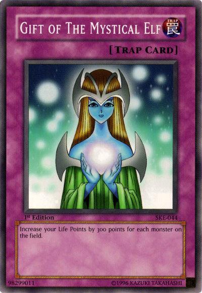1st Edition, Common, Normal Trap, Starter Deck: Kaiba Evolution, Trap, Unlimited Gift of The Mystical Elf [SKE-044] Common - Trading Card World