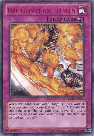 Continuous Trap, Duelist League Promo, Rare, Trap, Unlimited Fire Formation - Tensen (Red) [DL18-EN020] Rare - Trading Card World