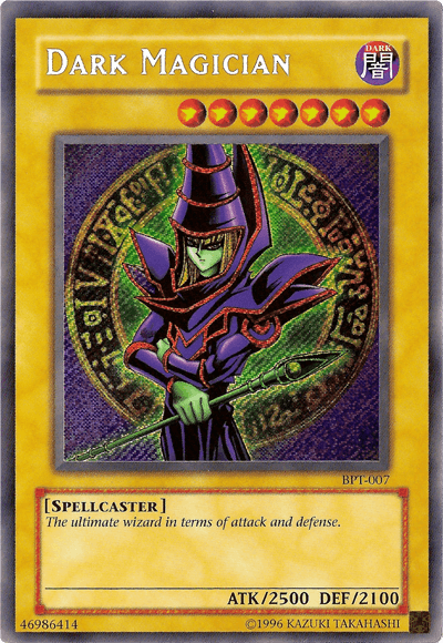 2003 Collectors Tin, Dark, Limited, Normal Monster, Secret Rare, Spellcaster Dark Magician [BPT-007] Secret Rare - Trading Card World