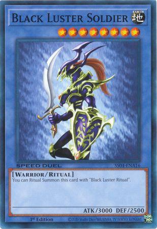 1st Edition, Common, Earth, Ritual Monster, Speed Duel: Match of the Millennium, Warrior Black Luster Soldier [SS04-ENA16] Common - Trading Card World