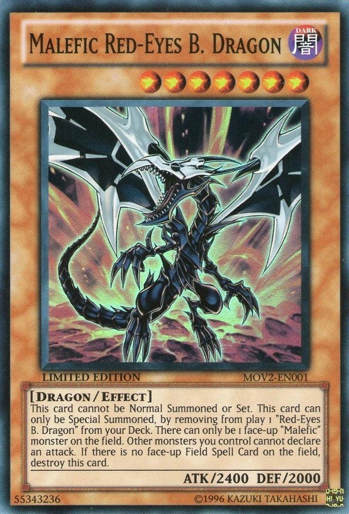 Bonds Beyond Time Movie Pack, Dark, Dragon, Effect Monster, Limited, Super Rare Malefic Red-Eyes B. Dragon [MOV2-EN001] Super Rare - Trading Card World
