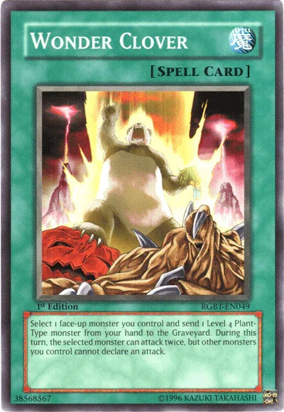 1st Edition, Common, Normal Spell, Raging Battle, Spell, Unlimited Wonder Clover [RGBT-EN049] Common - Trading Card World