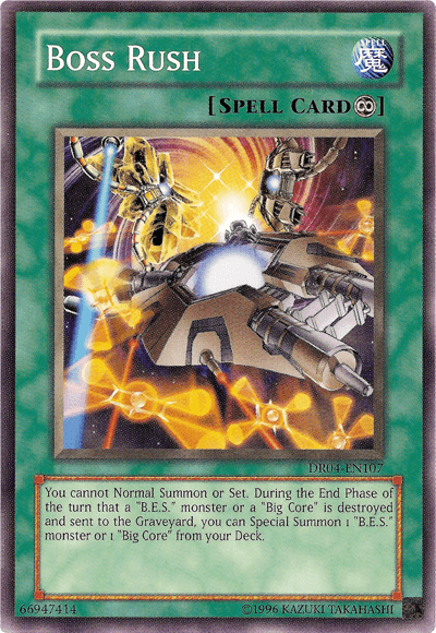 Common, Continuous Spell, Dark Revelation Volume 4, Spell, Unlimited Boss Rush [DR04-EN107] Common - Trading Card World