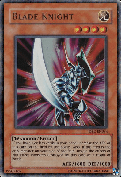 Dark Beginning 2, Effect Monster, Light, Ultra Rare, Unlimited, Warrior Blade Knight [DB2-EN034] Ultra Rare - Trading Card World