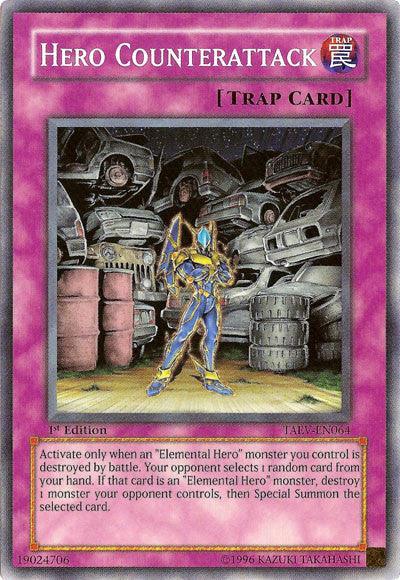 1st Edition, Common, Normal Trap, Tactical Evolution, Trap, Unlimited Hero Counterattack [TAEV-EN064] Common - Trading Card World