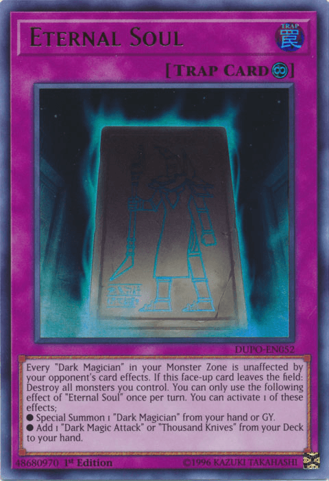 1st Edition, Continuous Trap, Duel Power, Trap, Ultra Rare, Unlimited Eternal Soul [DUPO-EN052] Ultra Rare - Trading Card World