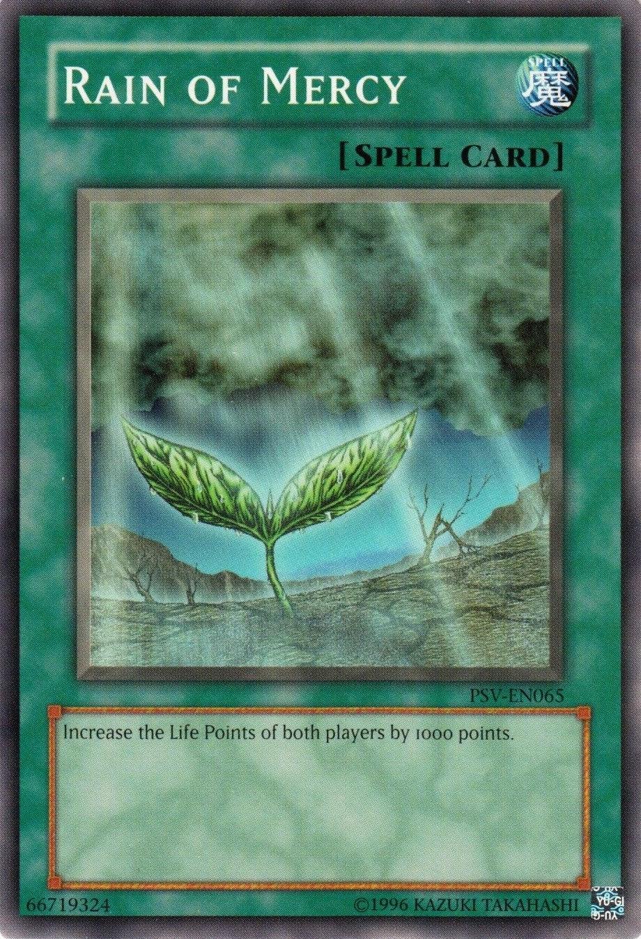 Common, Normal Spell, Pharaoh's Servant, Spell, Unlimited Rain of Mercy [PSV-EN065] Common - Trading Card World