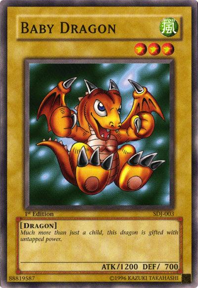 1st Edition, Common, Dragon, Normal Monster, Starter Deck: Joey, Unlimited, Wind Baby Dragon [SDJ-003] Common - Trading Card World